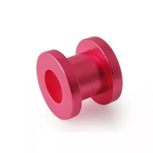 Light Red Synthetic Pearl Screw Fit Ear Flesh Tunnel