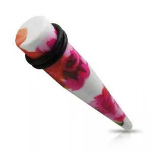 Colorful Straight Ear Taper Expander Body Jewelry