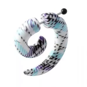 Multiple Stripes Pattern Invisible Fake Ear plug