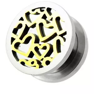 Multiple Hearts Screw Fit Ear Flesh Tunnels