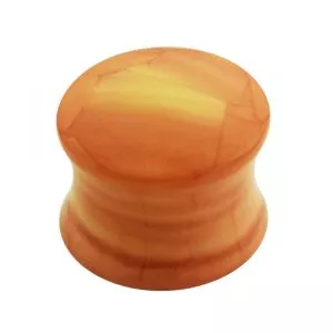 Marble Pattern UV Acrylic Double Flared Saddle Plug