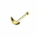 9K Gold Half moon Ball End Nose Pin