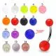 316L Surgical Steel Belly Banana with UV balls