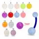 Fancy Green Color UV Belly Banana with UV Balls BAN452