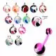 Bio Flexible Eyebrow Banana With UV Fancy Marble Balls