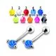 Move Through Tongue Marble Barbell