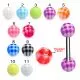 SS Tongue Barbell with Green Checkered UV Balls Body Jewelry