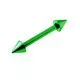 Anodized Eyebrow Straight Barbell with Cone