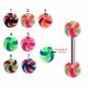 316L Surgical Steel Tongue Barbell With Spacer Beach UV Balls