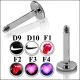 Surgical Steel Labret with 4mm Logo Ball