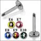 SS Labret with 4mm Celebrity Logo Ball