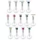 Bio Flex Labret with 2mm Round Jeweled Threadless pin top