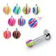 UV ACRYLIC REACTIVE FLEXIBLE TONGUE NIPPLE BARS 