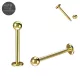 G23 Grade Titanium Labret Piercing Bar with Ball