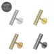 G23 Grade Titanium CZ Jeweled Rectangle Design Tragus Top Push Fit With Flat Back Labret