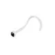 Transperant BioFlex jeweled Nose stud