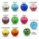 Multi Crystal CZ Stone GLOW IN THE DARK 14G 6mm Jeweled Ball
