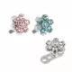 G23 Grade Titanium 5 CZ Flower Dermal Anchor Tops
