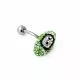 Green Crystal Rugby Ball Belly Banana 