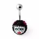 Multi Crystal stone Girl face Carved in Pumpkin Navel Banana