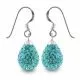 Crystal stone Tear Drop Earring