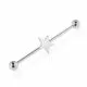 316L Surgical Steel Ear Industrial Piercing with Star 