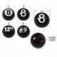 Number Logos Painted With Black UV  Ball