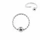 925 Sterling Silver 20G Laser Cut BCR Design Nose Hoop Ring