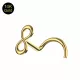 14K Gold Infinity Design Screw Nose piercing