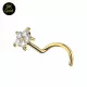 9K Gold Flower Nose Screw