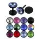 Black UV jeweled Fake Ear Body Jewelry