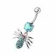 Jeweled Moving Spider Navel Ring