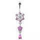 Swirled Dangling Belly Ring