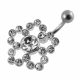 Flower Shaped Non-Moving Belly Ring