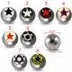 316L Surgical Steel 14G Threaded Star Logo balls