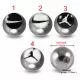 316L Surgical Steel 14G Threaded Nike Logo balls