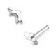 316L SS Plain Palm Tree Top Nose Pin 