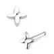 316L SS Plain Flower Nose Pin 