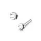 316L SS Plain Tribal Crescent Nose Pin