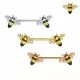 316L Surgical Steel Flying Honey Bee Nipple Bar Piercing