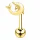 Dolphin Plain Tongue Ring 