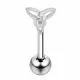 Celtic Designed Plain Tongue Ring