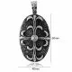 Stainless Steel Fleur de lis Pendant