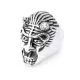 Stainless Steel Demon with Horn finger ring