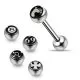 Tongue Barbell with 4 Free Ancient Logo Ball