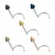Surgical Steel Nose Screw with PVD 3mm Cone
