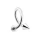 316L Steel Twisted Barbell with Cone 