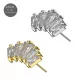 G23 Grade Titanium Crown Shape with CZ Stone Threadless Pin Top