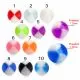 UV Fancy Acrylic Beach Ball Prints Pircing Balls