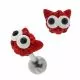 Multi Jeweled Big Eye Cat Cartilage Tragus Piercing Ear Stud